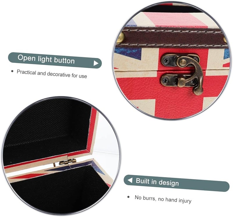 حامل علبة المناديل بعلم الاتحاد بأسلوب رجعي، حاوية تخزين، ديكور أنيق لغرفة المعيشة - Image 4